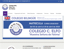 Tablet Screenshot of colegioelfo.com